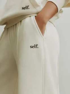 self. Cream Wide Leg Joggers^Women Loungewear|Leggings & Sweatpants