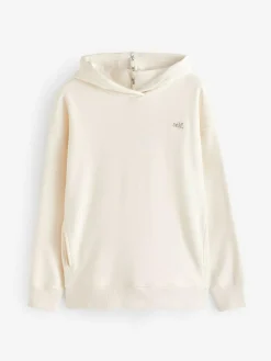 Hot self. Ecru White Hoodie