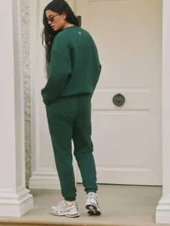 Discount self. Green Cuffed Joggers