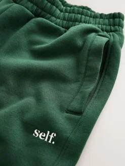 Discount self. Green Cuffed Joggers