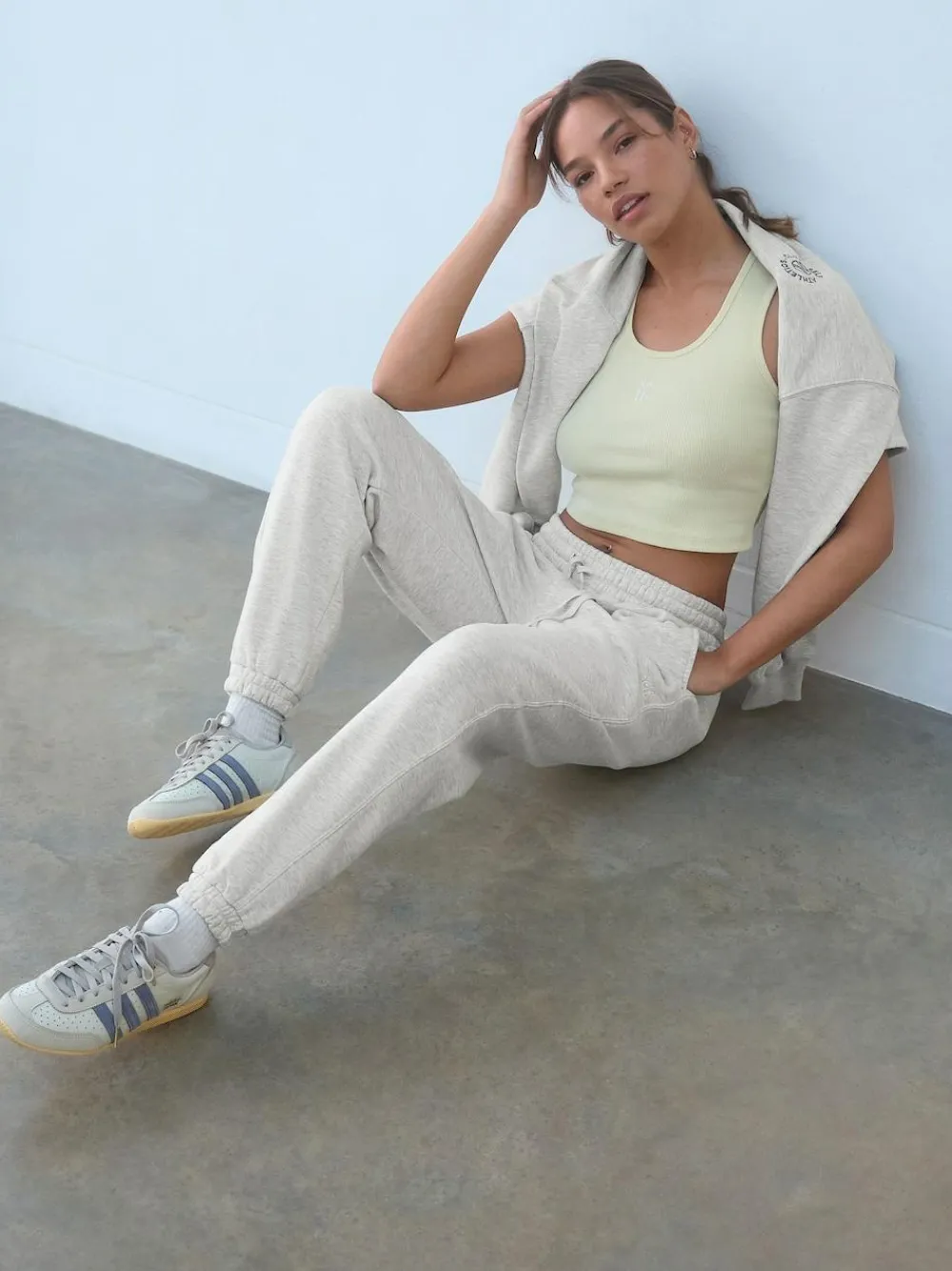 Clearance self. Grey Cuffed Joggers