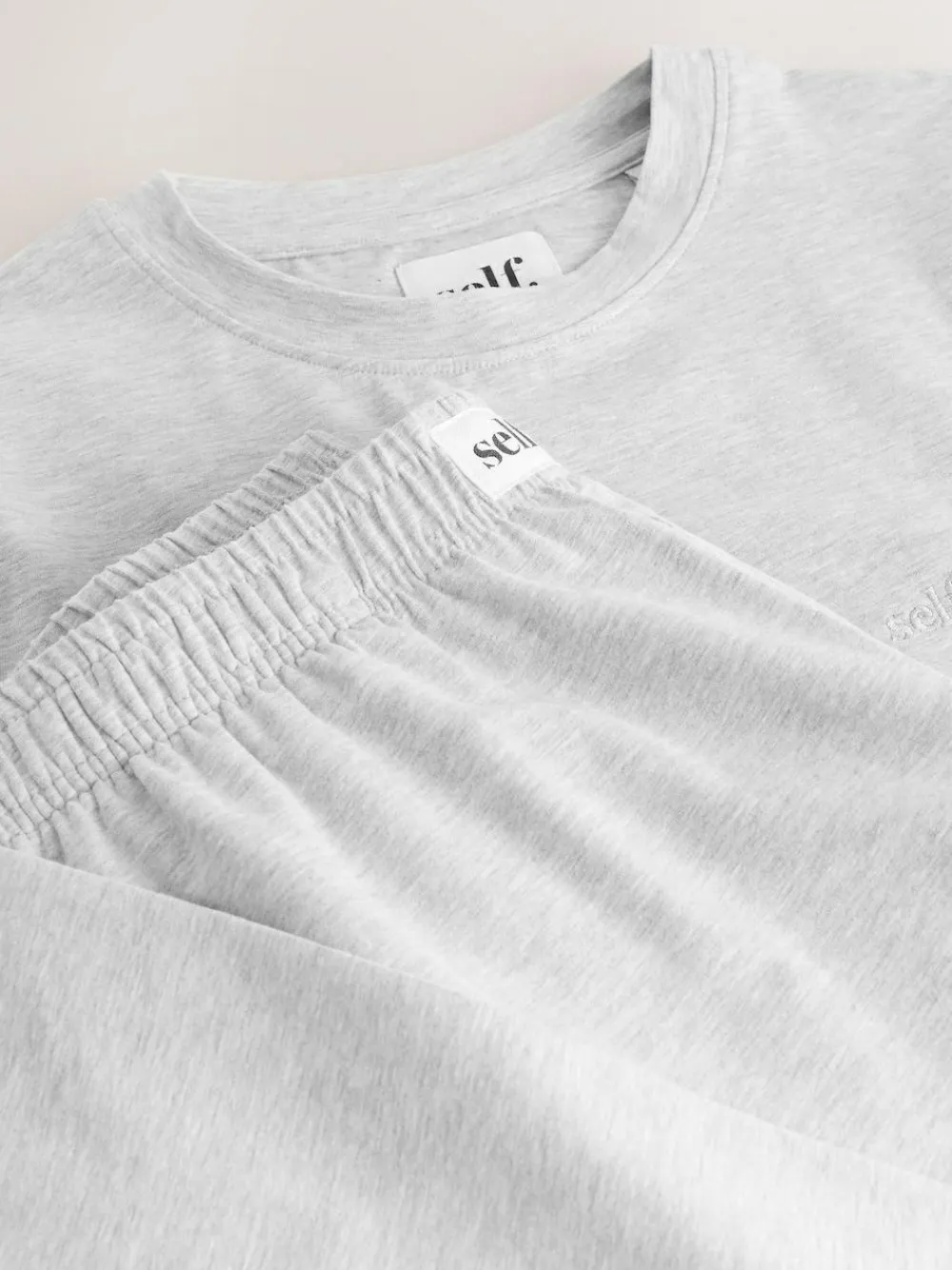 Discount self. Grey Long Sleeve Pyjamas