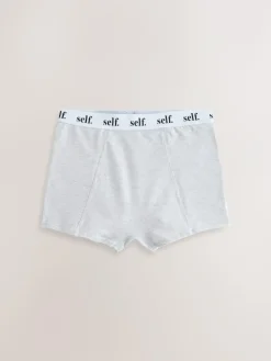Sale self. Short Logo Knickers Grey Marl