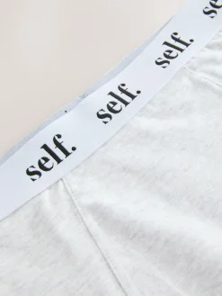 Sale self. Short Logo Knickers Grey Marl