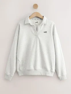 Best self. Rugby Sweatshirt Grey