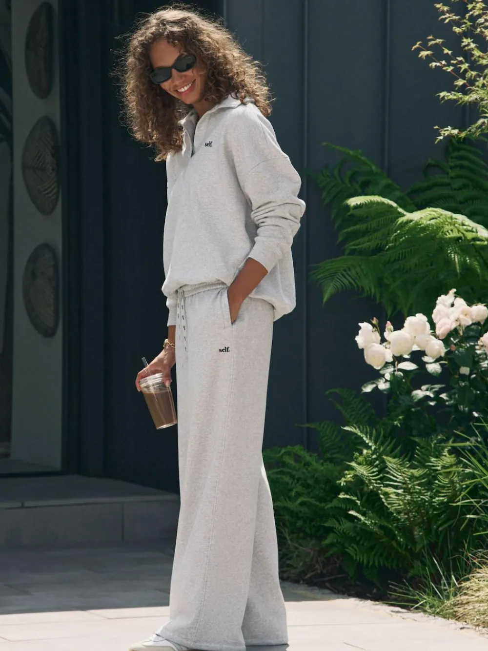 self. Grey Wide Leg Joggers^Women Loungewear