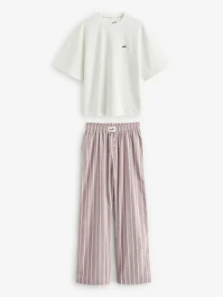 Sale self. Short Sleeve Pyjamas Mauve