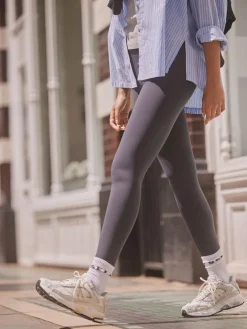 self. Navy High Waist Leggings