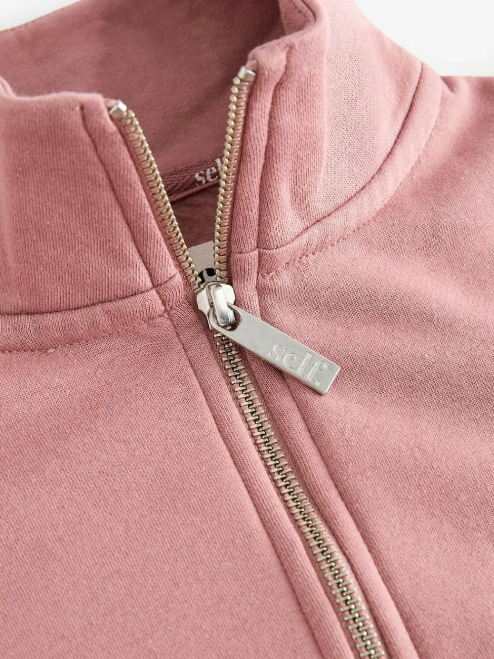 Outlet self. Half Zip Sweatshirt Pink