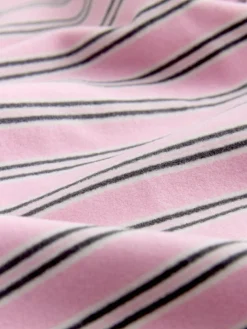 self. Pink Stripe Short Pyjamas