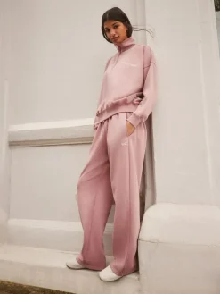 Outlet self. Pink Wide Leg Joggers