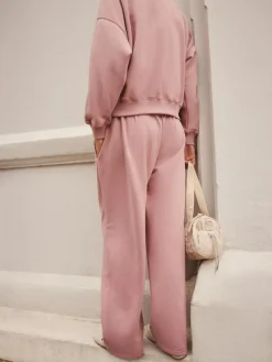 Outlet self. Pink Wide Leg Joggers