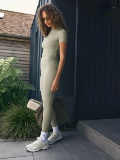 Hot self. Sage Green High Waist Leggings