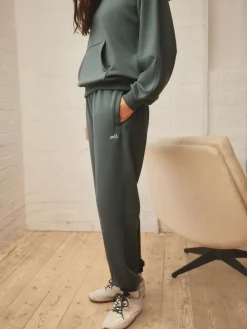 Online self. Cuffed Joggers Teal Blue