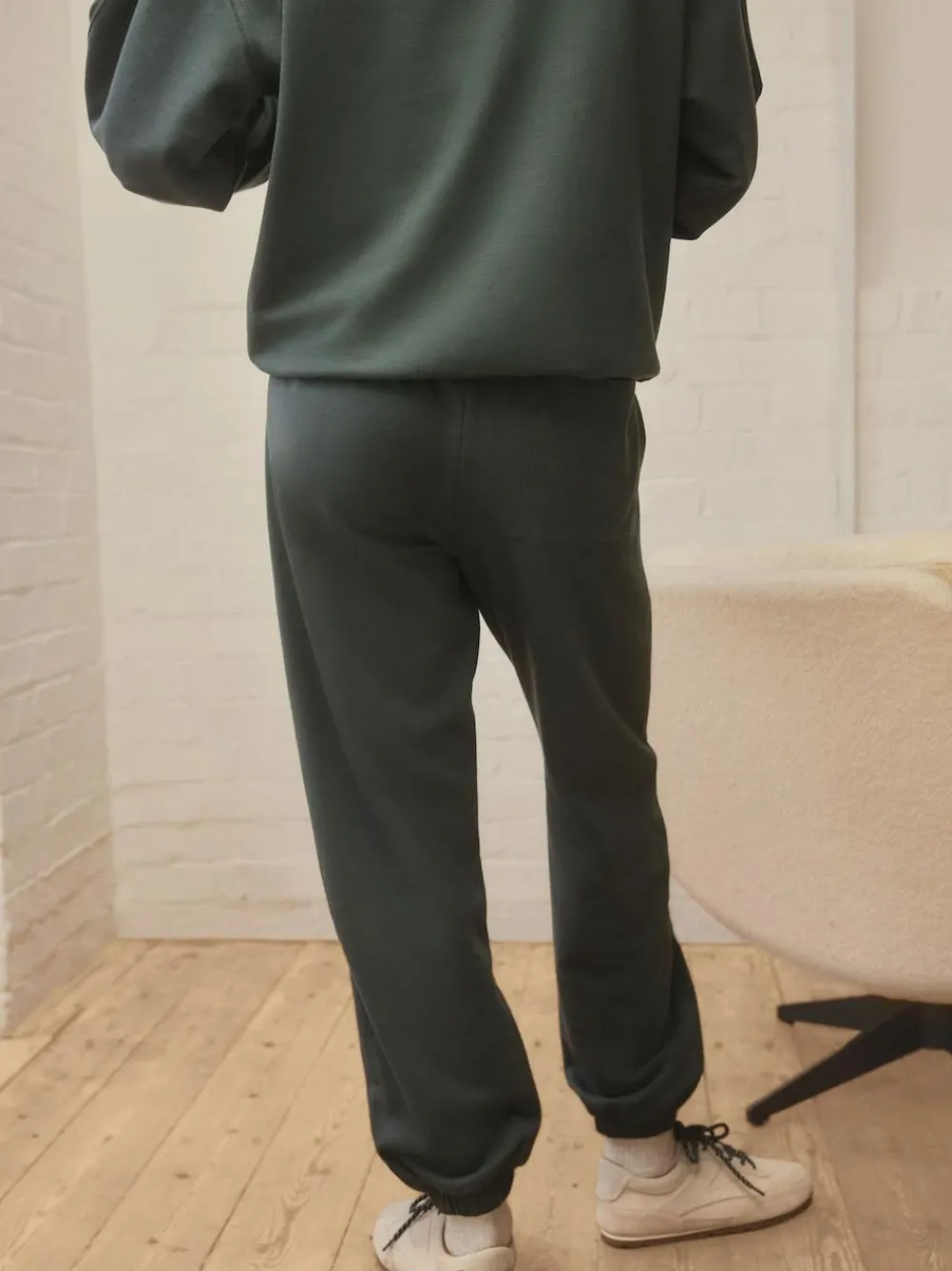 Online self. Cuffed Joggers Teal Blue