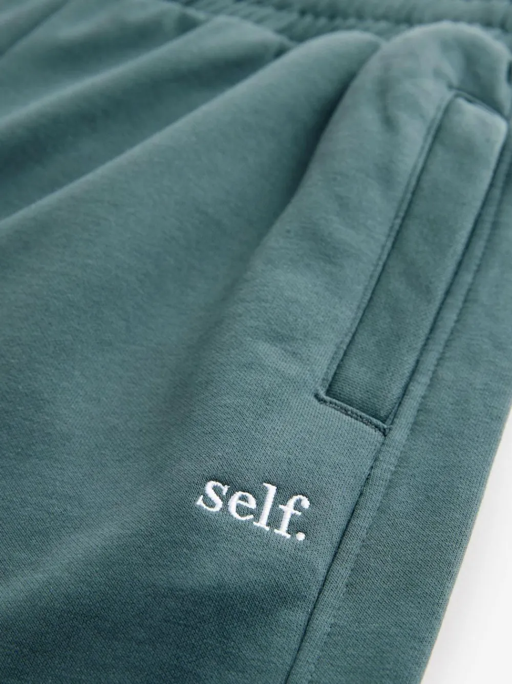Online self. Cuffed Joggers Teal Blue