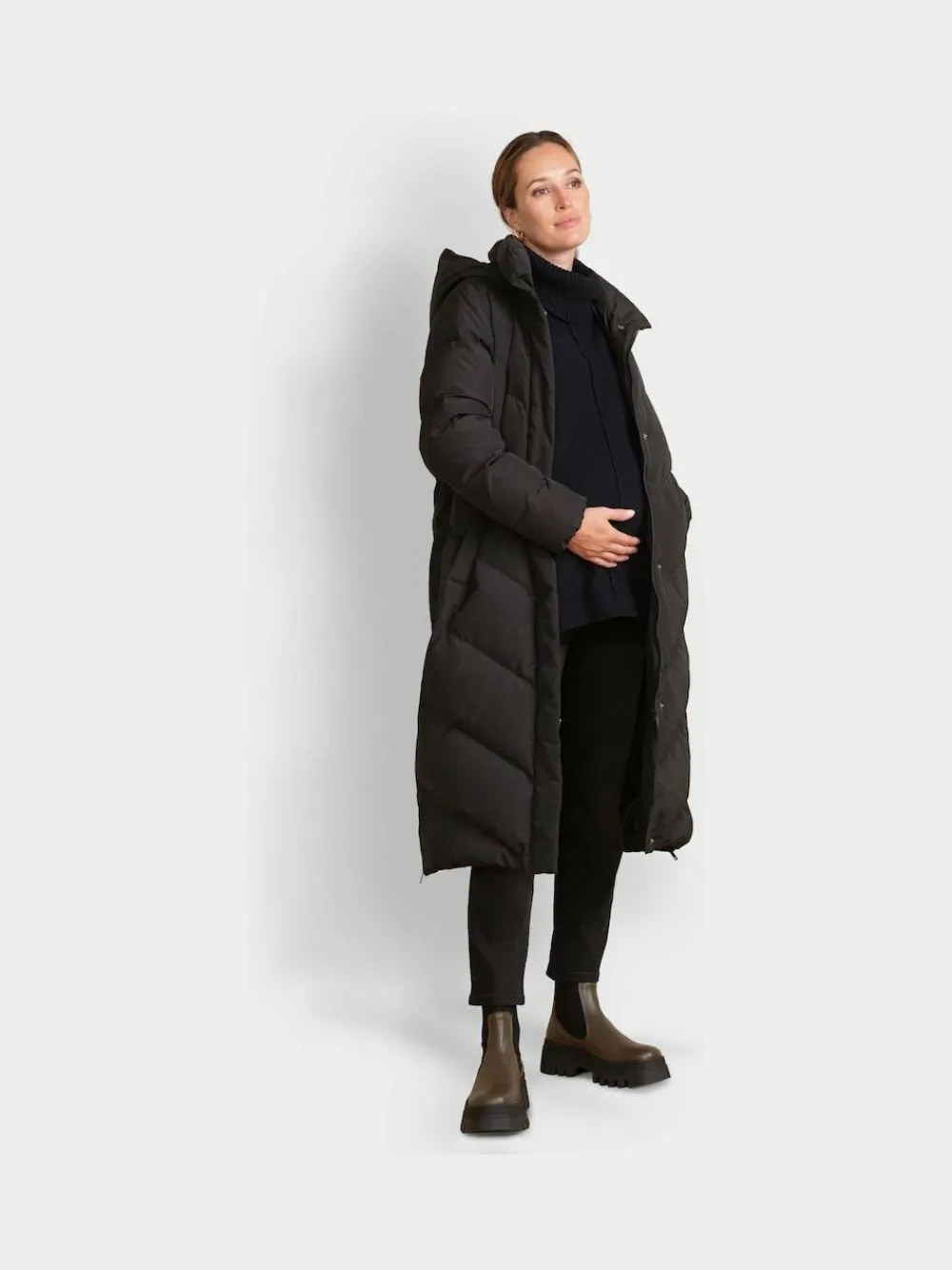 Seraphine 3-In-1 Long Chevron Puffer Maternity Coat^Women Coats & Jackets|Coats & Jackets