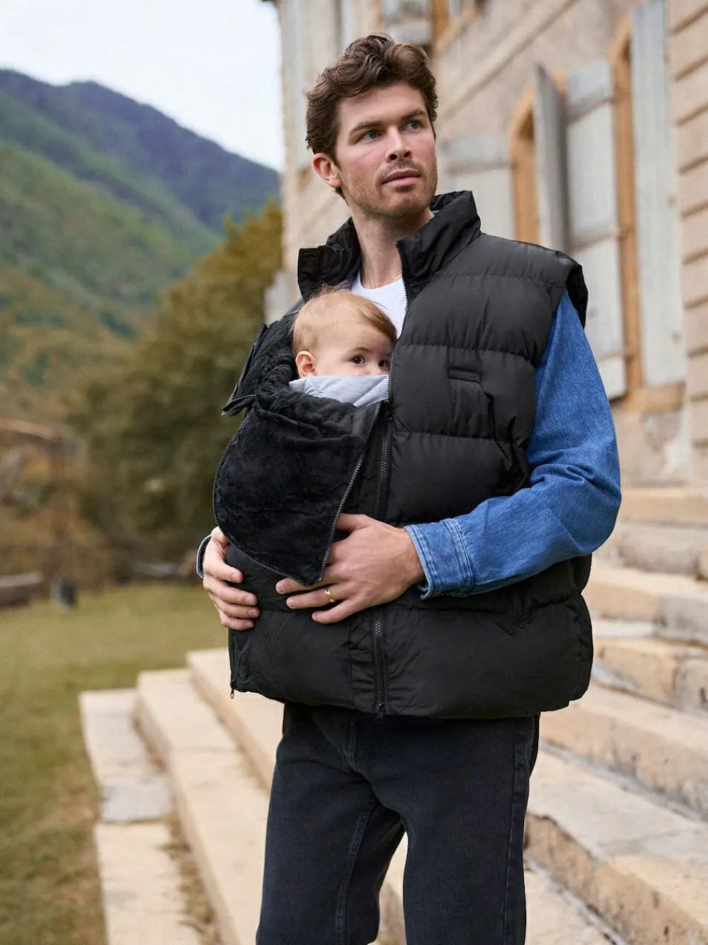 Best Seraphine Black Mens Babywearing Gilet