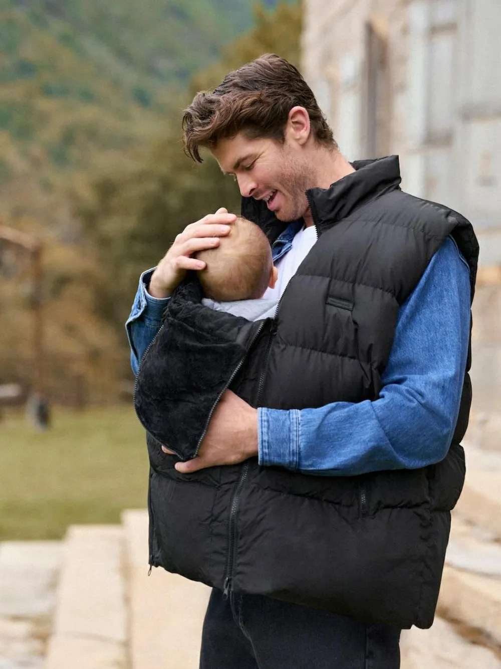 Best Seraphine Black Mens Babywearing Gilet