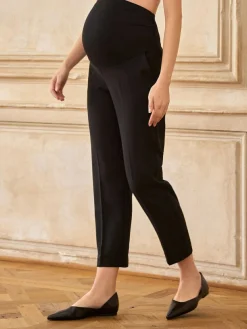 Seraphine Black Overbump Maternity Tailored Premium Tapered Work Trousers^Women Nightwear|Pants