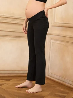 Best Seraphine Premium Organic Underbump Maternity Slim-Fit Jeans Black