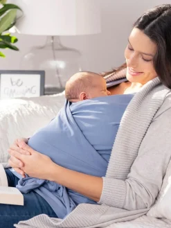 Outlet Seraphine Skin to Skin Babywearing Sleeveless Top Blue