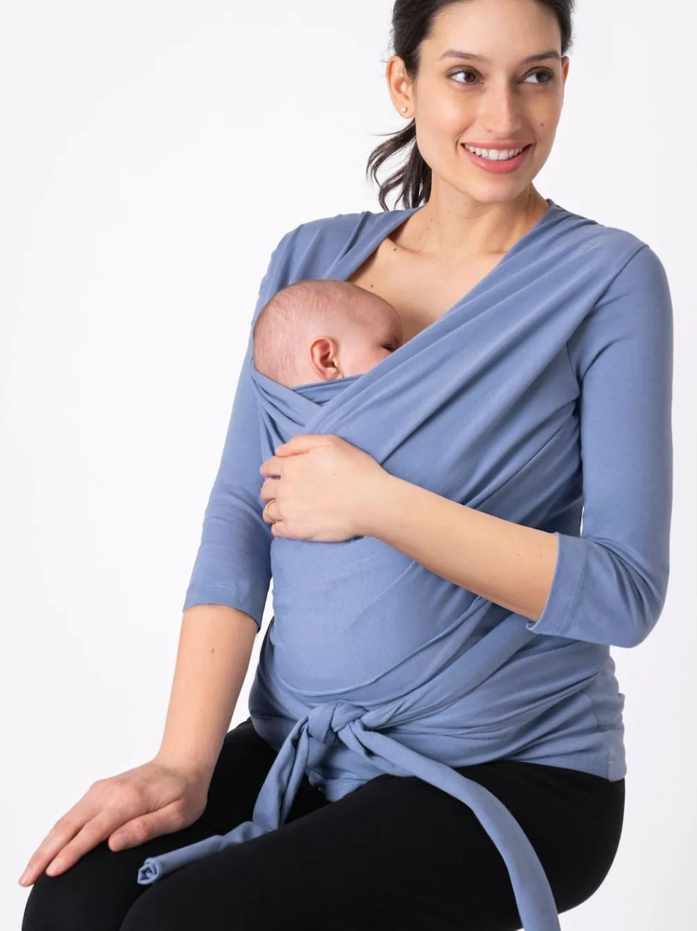 Outlet Seraphine Skin to Skin Babywearing Sleeveless Top Blue