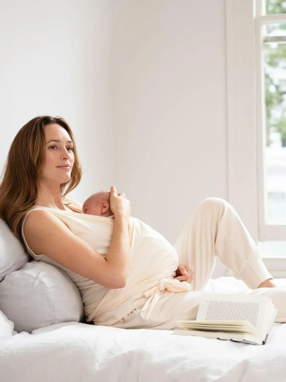 Seraphine Skin to Skin Babywearing Sleeveless Top Cream