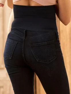 Discount Seraphine Premium Organic Post Maternity Skinny Jeans Indigo Blue