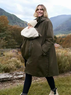 Seraphine 3 in 1 Maternity & Babywearing Parka with Borg Lining^Women Coats & Jackets|Coats & Jackets