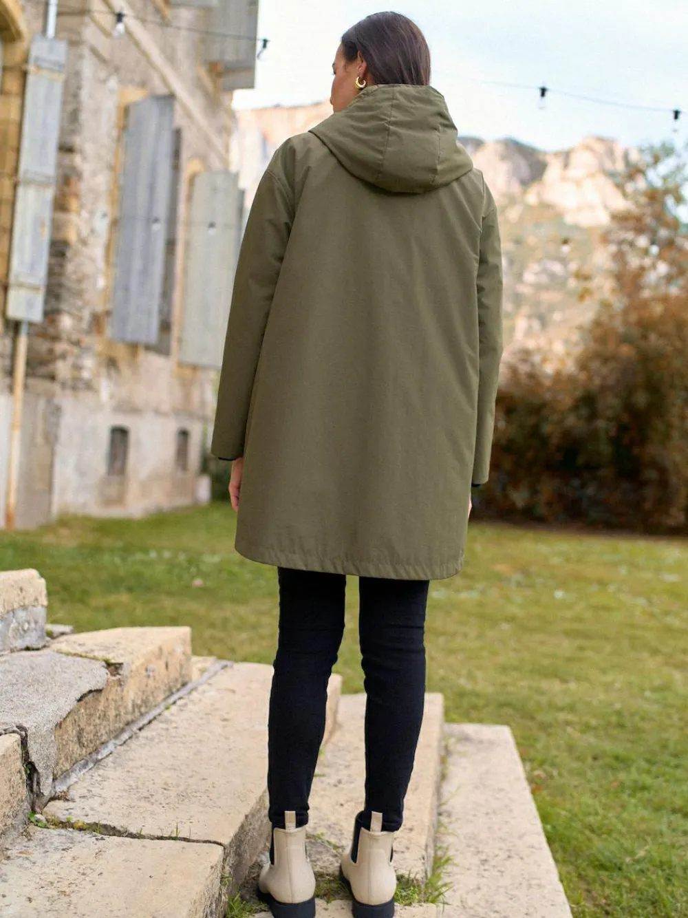 Seraphine Khaki Maternity & Babywearing Versatile Coat with Separate Inner Quilted^Women Coats & Jackets|Coats & Jackets