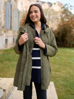 Seraphine Khaki Maternity & Babywearing Versatile Coat with Separate Inner Quilted^Women Coats & Jackets|Coats & Jackets