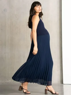 Seraphine Maternity Blue Dress with Topper^Women Maxi Dresses