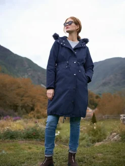 Seraphine Navy Blue Premium Sub-Zero Down Filled 3-In-1 Maternity & Babywearing Parka^Women Coats & Jackets|Coats & Jackets