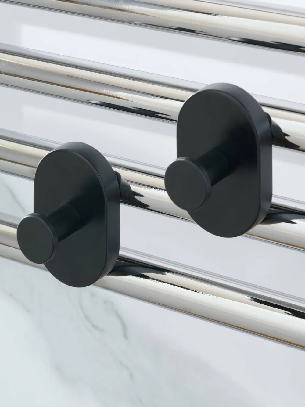 Next Set of 2 Black Magnetic Hooks^ Bathroom Accessories|Storage & Organisation