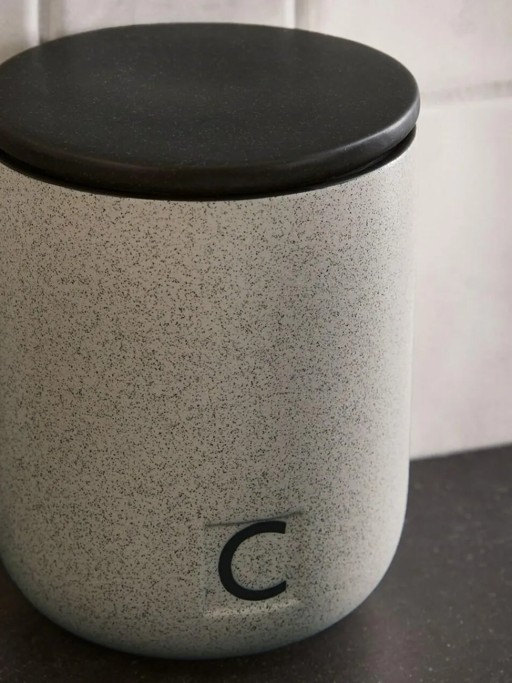 Next Set of 3 Black/Grey Otis Storage Jars^ Storage & Organisation