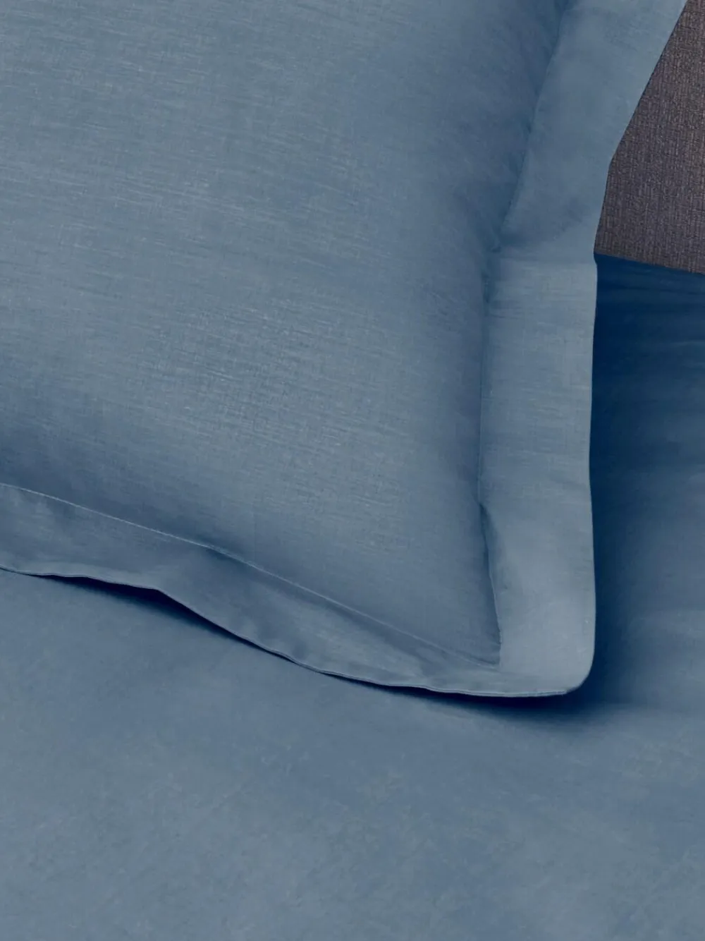 Next Set of 2 Blue Mid Cotton Rich Pillowcases^ Bedsheets & Pillow Cases
