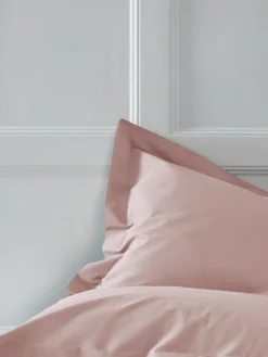 Next Set of 2 Blush Pink Cotton Rich Pillowcases^ Bedsheets & Pillow Cases