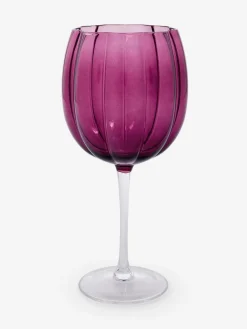 Next Set of 4 Ottilie Wine Glasses Burgundy Red