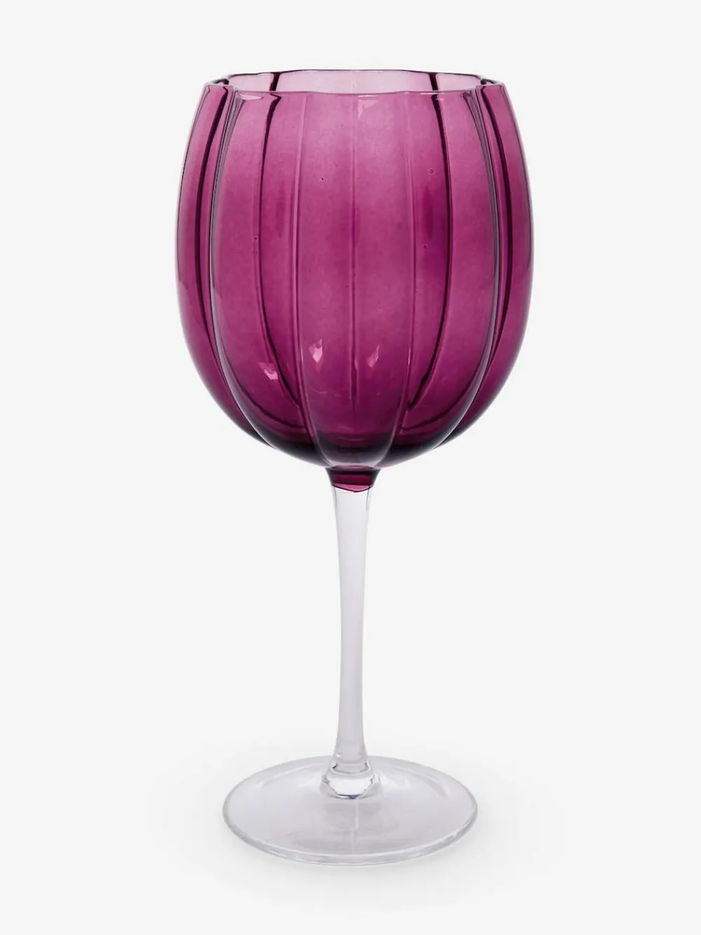 Next Set of 4 Ottilie Wine Glasses Burgundy Red