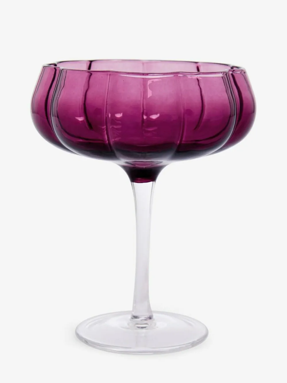 New Next Set of 2 Ottilie Cocktail Glasses Burgundy Red