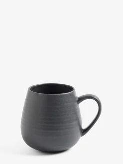 New Next Set of 4 Kya Mugs Charcoal Grey
