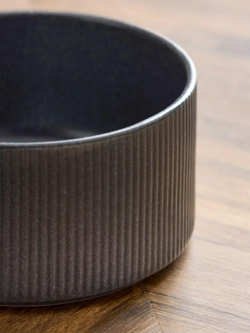 Next Set of 4 Charcoal Grey Stamford Set of 4 Cereal Bowls^ Dinner Sets & Pasta Bowls