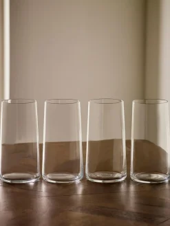 Outlet Next Set of 4 Clear Angular Set of 4 Tall Tumbler Glasses