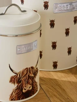 Next Set of 2 Cream Bread bin and Treat Storage Jars^ Storage & Organisation