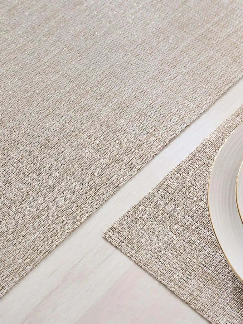 Discount Next Set of 5 Wipe Clean Placemats and Runners Set Gold