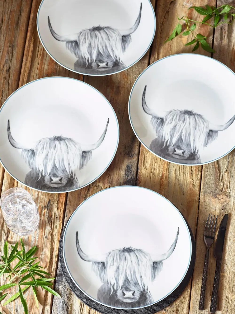 Sale Next Set of 4 Grey Hamish Dinner Plates