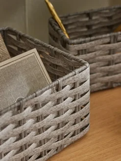 Next Set of 3 Grey Mini Grey Storage Baskets^ Storage & Organisation