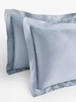 Next Set of 2 Mid Blue 400 Thread Count Egyptian Cotton Pillowcases