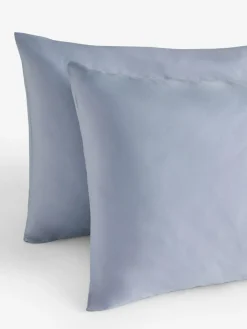 Next Set of 2 Mid Blue 400 Thread Count Egyptian Cotton Pillowcases